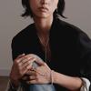 APM Monaco [Romantic Confession] Swirling Dragon Tail Design Fashion Trend Exquisite Light Luxury Style Retro Niche Ring Women’s Silver A18452OX