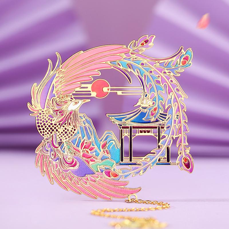 Hot Chinese Style Metal Bookmark Tassel Pendant Retro Book Clip Pagination Mark School Office Supplies Stationery Student Gift