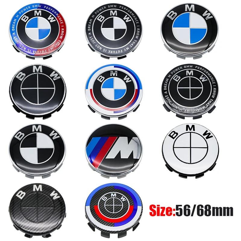 For BMW M 4Pcs 56MM 68MM Car Wheel Center Cap Hub Covers For BMW M Logo E84 E83 X1 X2 X3 F48 G01 X4 X5 X6 Badge Auto Tuning Accessories