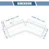 X AUTOHAUX Silicone Hose Silicone Pipe Radiator Hose 1pc Inner Diameter 68mm Length 90mm