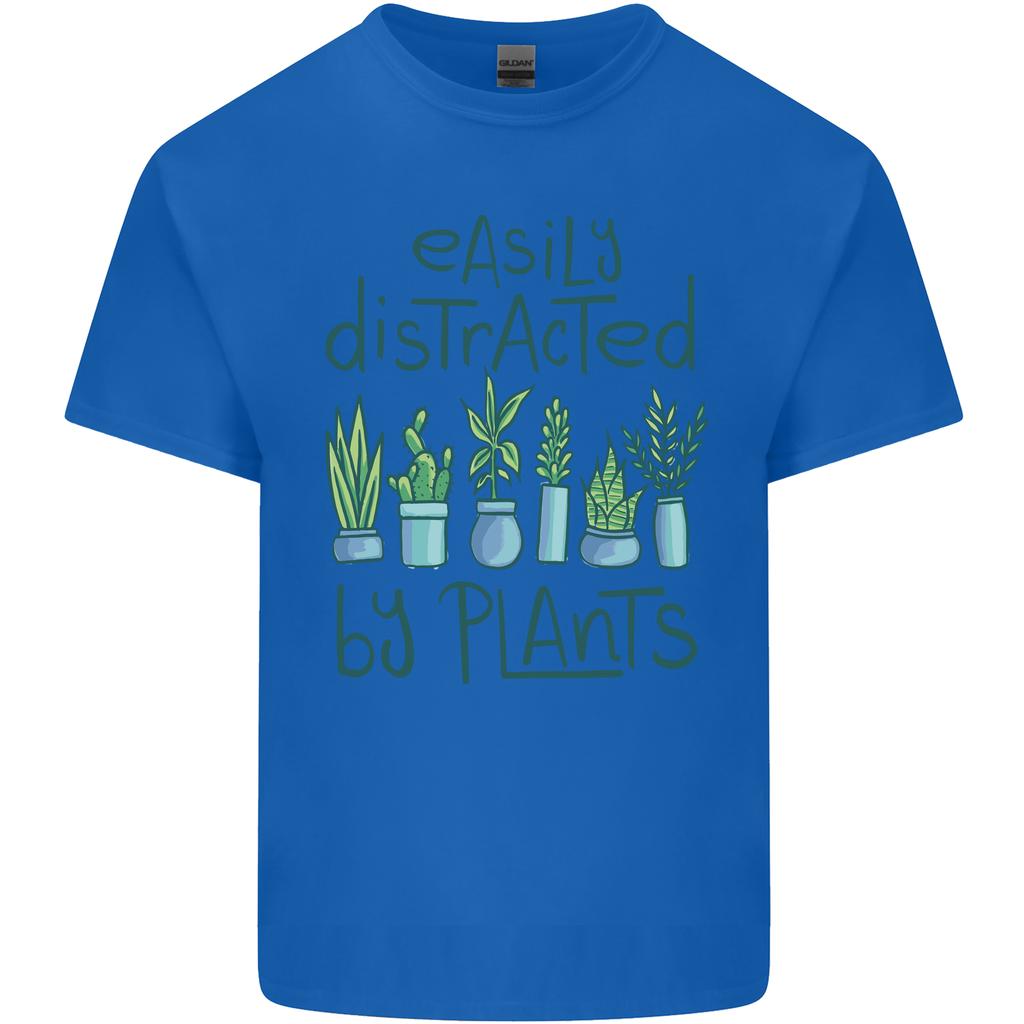 Easily Distracted by Plants Botanist Funny Unisexs Light Cotton TShirt