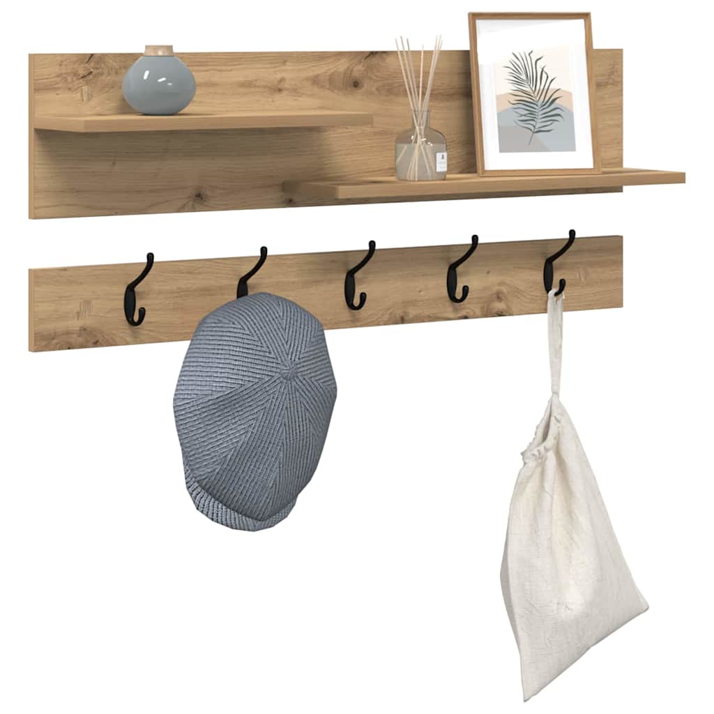 Wall Mounted Nightstand Artisan Oak 90 x 15 x 36 cm