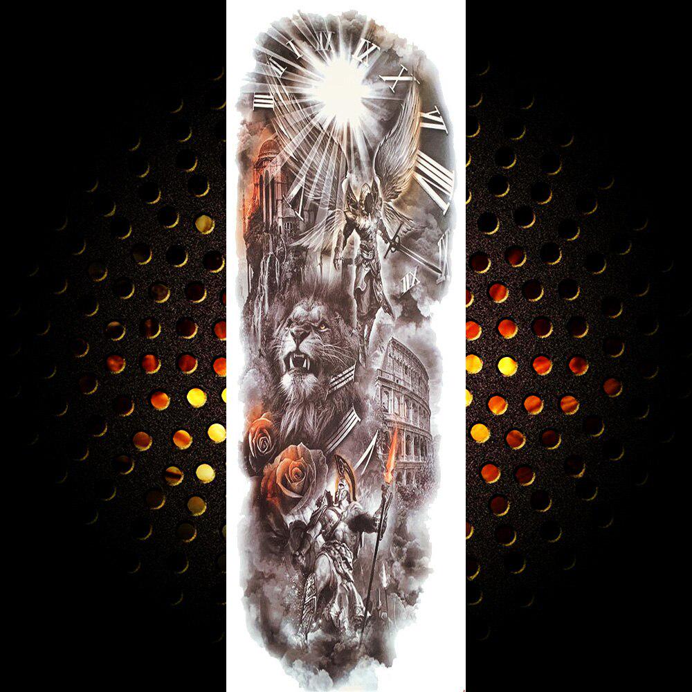 Full Arm Robot Temporary Tattoo Sticker Fake Black Long Maori Totem Tattoos For Men Women Body Art Arm Legs Sleeve Tatoo Sticker For Holiday