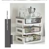 Coffee Table Dust-proof Cup Storage Box Plastic Multi-layer Transparent Storage Rack Drawer-type Office Storage File Storage