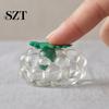 Elastic Squeeze Toy Strawberry Grape Stress Relief Toy, Realistic Fruit Sensory Clear Anxiety Relieving Office Desk for Kids Adults Reducing