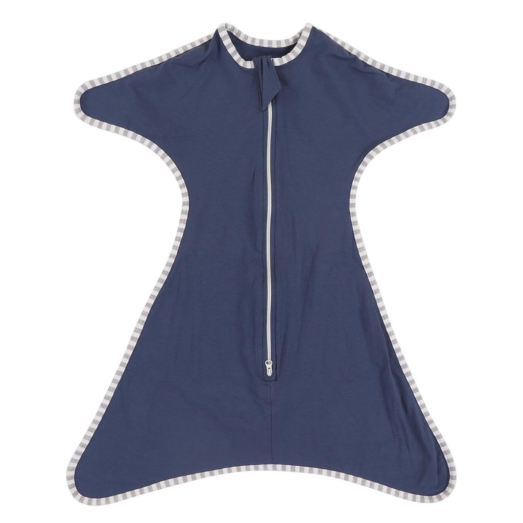 Baby Swaddle Cotton Anti Startle Soft Widened Hem Zipper Design Baby Swaddle Blanket for Aged 0 To