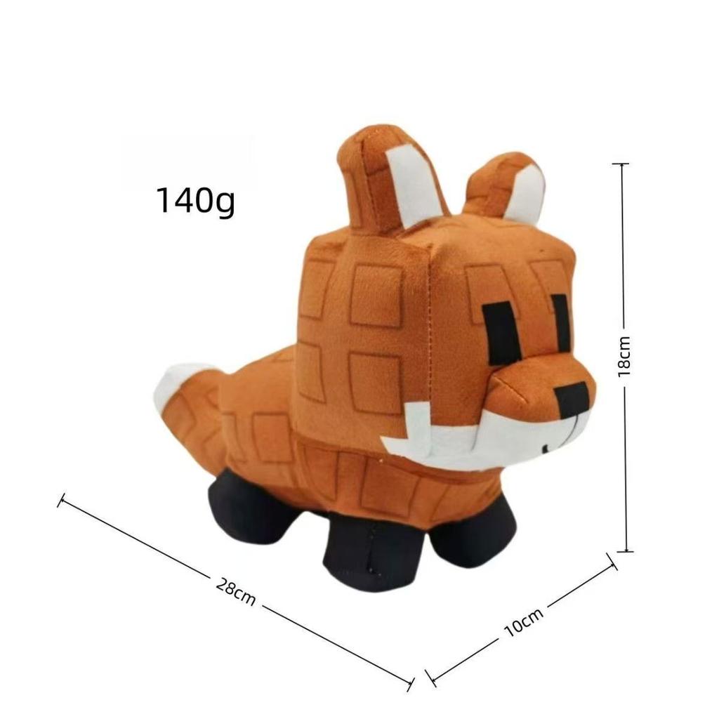 New Grow A Garden Roblox Nine-Tailed Fox Plush Toys Game Figure Block Style Soft Stuffed For Kids Fan Bedroom Playtime Companiom