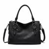 Elegant Retro European American Women's Large Capacity Shoulder and Crossbody Tote Bag