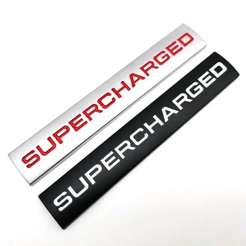 3D Metal Supercharged Logo Rear Trunk Emblem Badge Car Sticker Car Styling Accessories