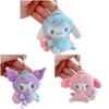 Sanrio Cinnamoroll Melody Kuromi Plush Doll Keychain Bag Pendant Gift