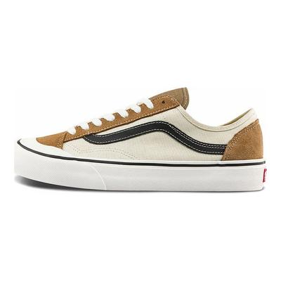 Style 136 Decon Vr3 Sf Canvas Leather Low-Top Skate Shoes Unisex Sneakers Brown VN0A4BX9TBN