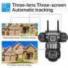 LS VISION V380 Solar 4G Camera Outdoor 12MP 6K Triple Lenses Triple Screens Security Video Monitor Night Vision Waterproof CCTV Cameras
