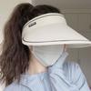 Eimer-Hut, Reise-Strand-Stil, Sonnenschutz, Sommer, breite Krempe, Visier, Sonnenschutz mit elastischem Band, atmungsaktiv, faltbar, Panama-Kappe