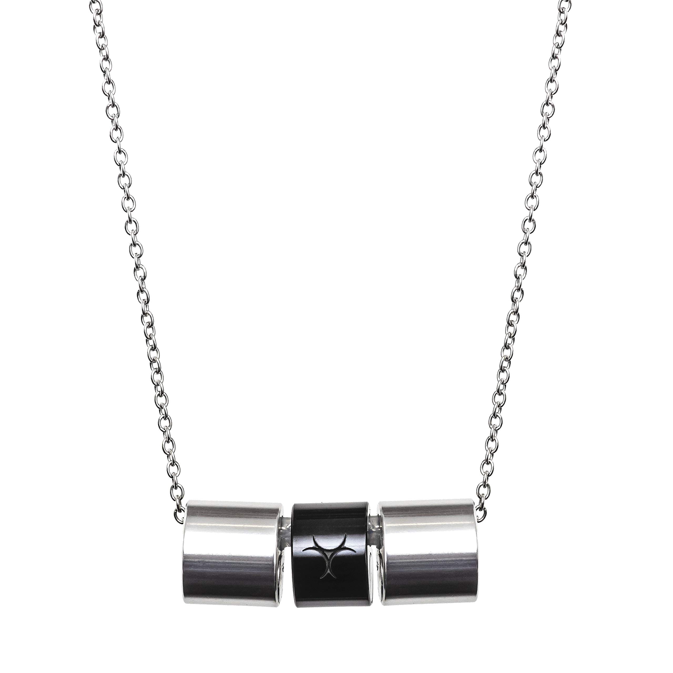 

RETO SPORTS NECKLACE x S 39cm (Silver Black, size - 45cm)