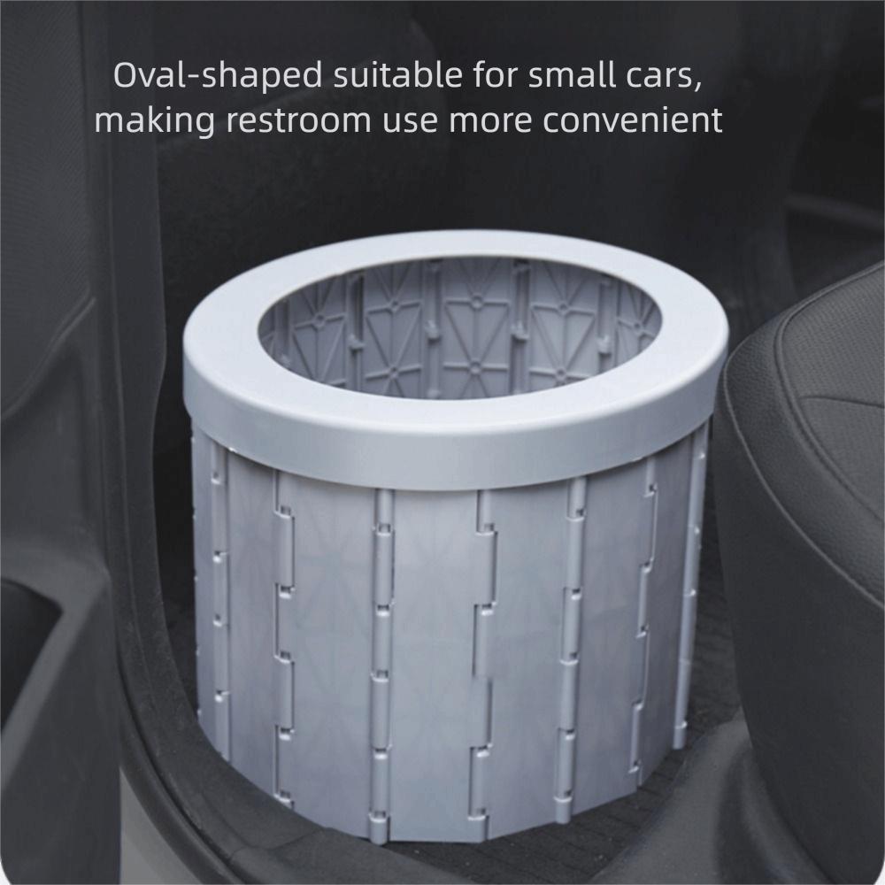 Waterproof Outdoor Folding Toilet Easy To Store Car Trash Can Compact Portable Potty  Travel