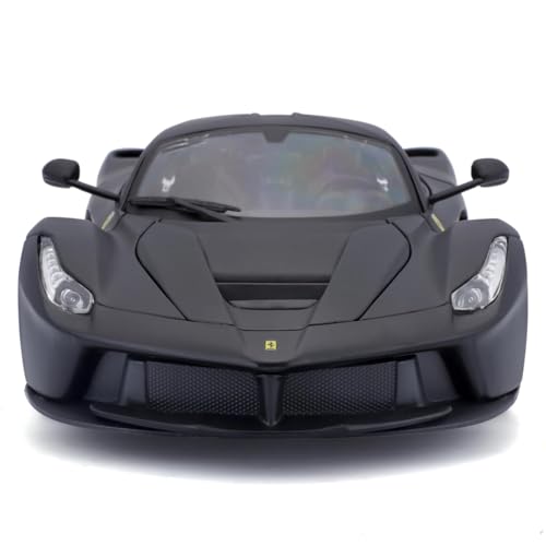 Bburago 1/18 Scale Signature Series Ferrari LaFerrari Black / Diecast Model Car, Finished Product, 18-16901 BK