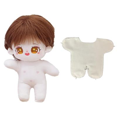 DOYOUCOTO 15cm Plush Clothes Innerwear [Set of 2] Color Stain Prevention Clothes, Beige Skin Tone, for Plush Toys, Dress-Up, Dolls, Plush Toy