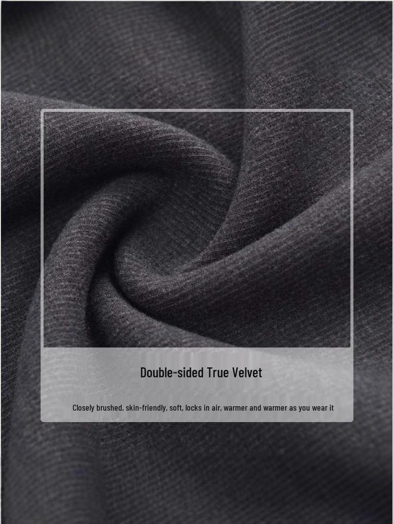 310g Women's Winter Double-Sided Brushed Half-High Collar Long Sleeve Thermal Base Layer Top