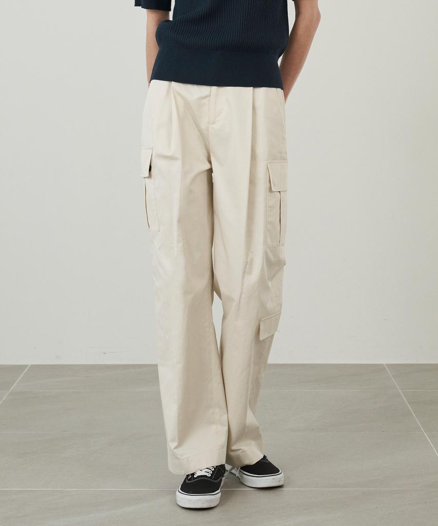 210EDIT Women'S Cargo Wide Chino Pants [4 Color]_Ze2Pt171