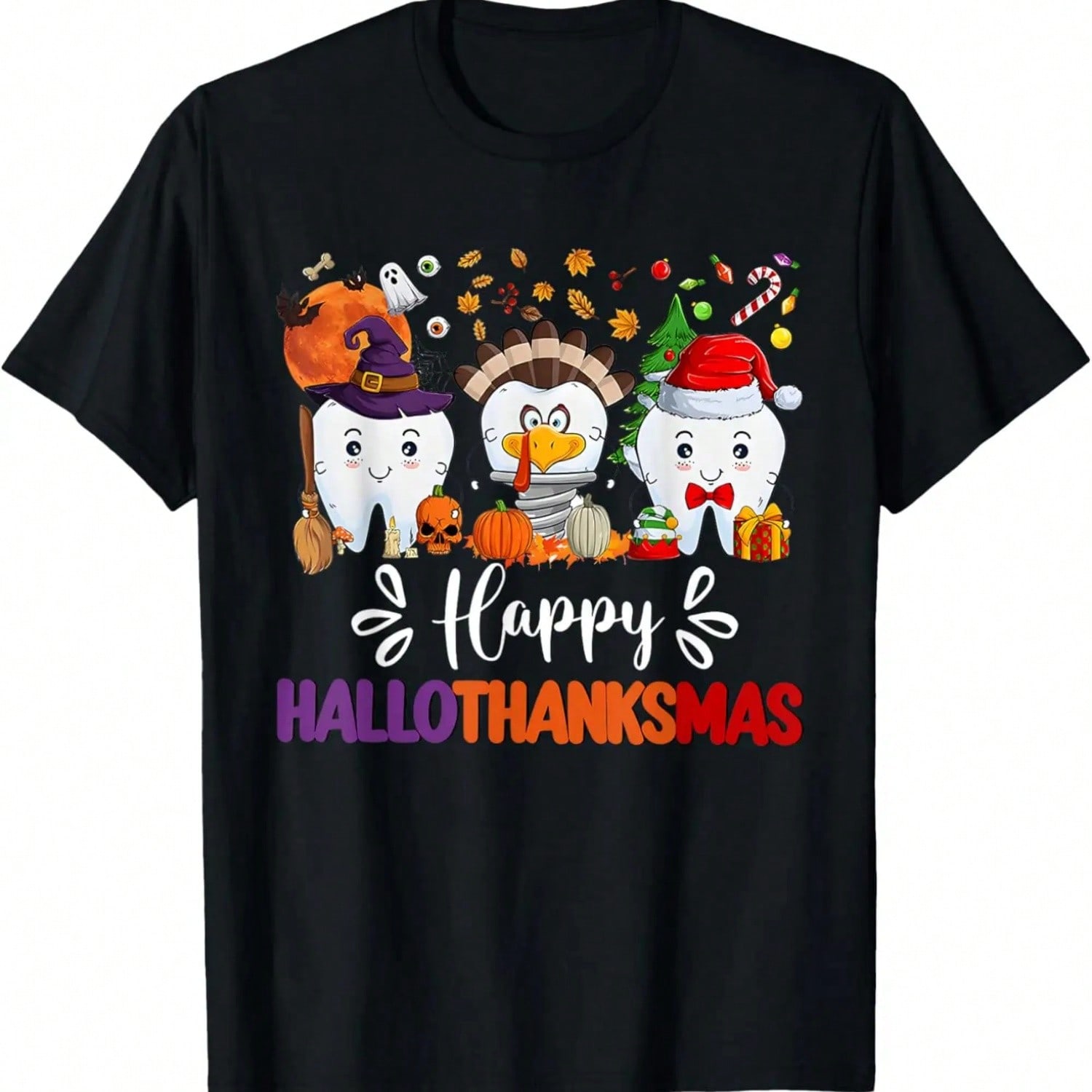 Happy Fry-Day Cute unisex Wounisex T-Shirt,Comfortable Cotton T-Shirt,Comfortable Pure Cotton.Jpg S разноцветный