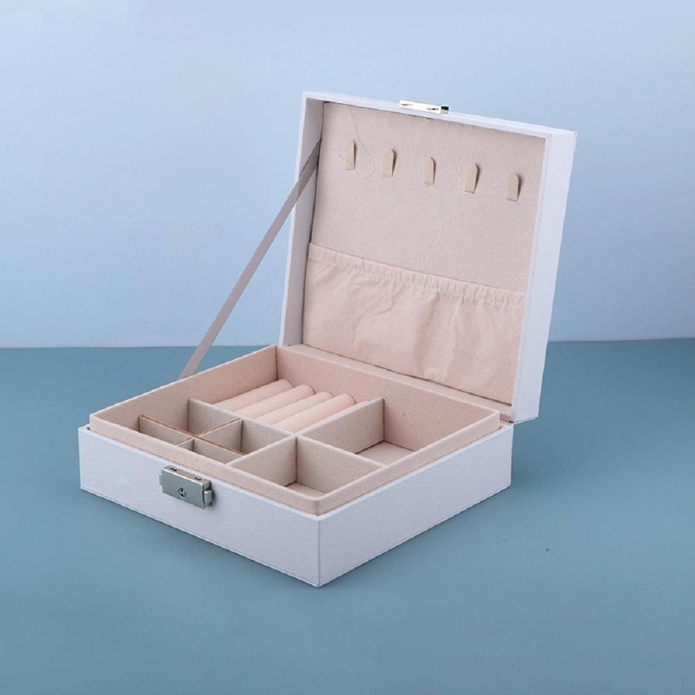 

1pc Large Capacity Drawer Style Lockable Jewelry Box ,Large Capacity Jewelry Organizer Box,For Necklaces, Rings, Earrings, Etc. белый