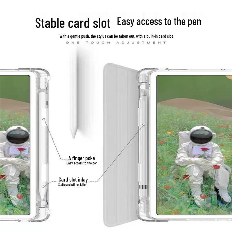 Θήκη Σιλικόνης για Apple iPad 10 (2022) - 10,95" Ανθεκτικό σε πτώσεις, Παγωμένο Διαφανές με Υποδοχή Στυλό