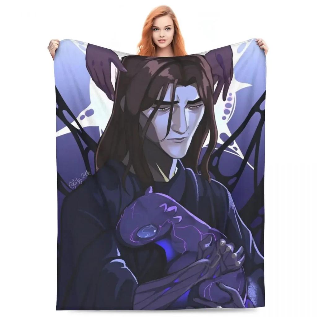 Arcane Viktor Spiel Flanelldecke Weich Warm Bettwäsche Überwürfe für Heimdeko Camping Druck Tagesdecke Sofa Bettüberwurf