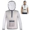Outdoor Bug Wear Anti-Moskito-Anzugjacke, Netzgarn, Netzstoff, L/XL/2XL