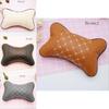 Premium Leather Travel Car Seat Headrest Pillow With Superior Neck Support And Comfort