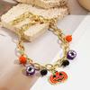 Trendy Punk Style Geometric Halloween Bracelet Set For Women