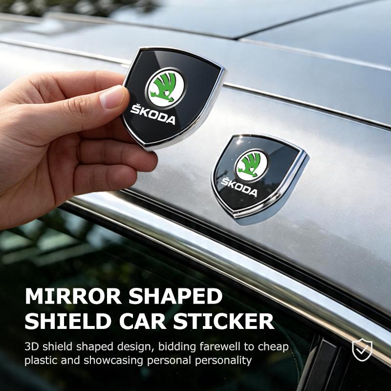 Car Body Badge Metal Creative Sticker Exterior Modification Accessories For Skoda Rapid Octavia Derivative Enyaq-iV VisionS Yeti Xkbf53