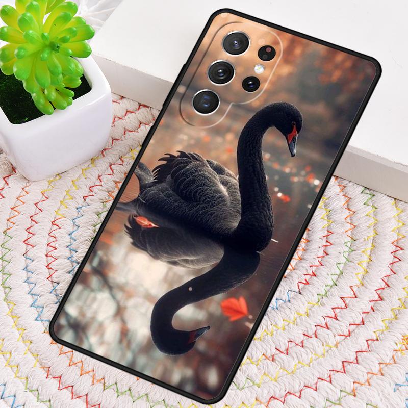 Cute Swan Phone Case for Samsung Galaxy Note 10 Pro S26 Ultra S23 S24 FE S25 S21 S22 PLUS Shockproof Cove