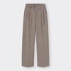 GU by Uniqlo Herringbone Tuck Wide Pants+ec  80.0cm Long 