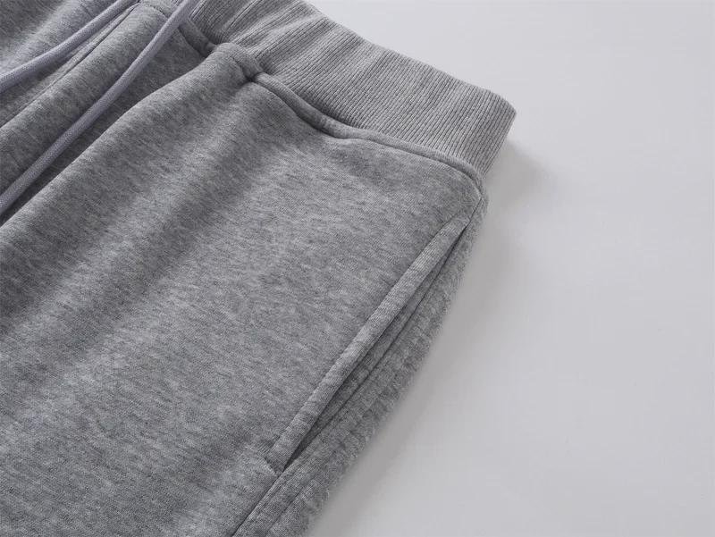 Unisex Solid Color Functional Casual Sweatpants
