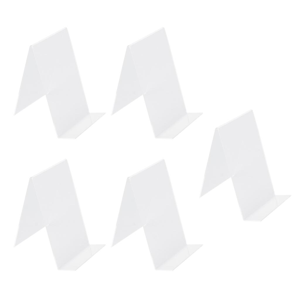 5 Pcs Acrylic Book Nail Art Display Holder Transparent Multifunctional Book Display Easel Holder