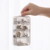 Versatile Jewellery Sorting Box Travel Friendly Plastic Jewelry Box 2 Layer Container for Organizing Accessories