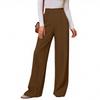 Women's Casual And Stylish Solid Color Wide-leg High-waisted Loose Slimming Casual Pants