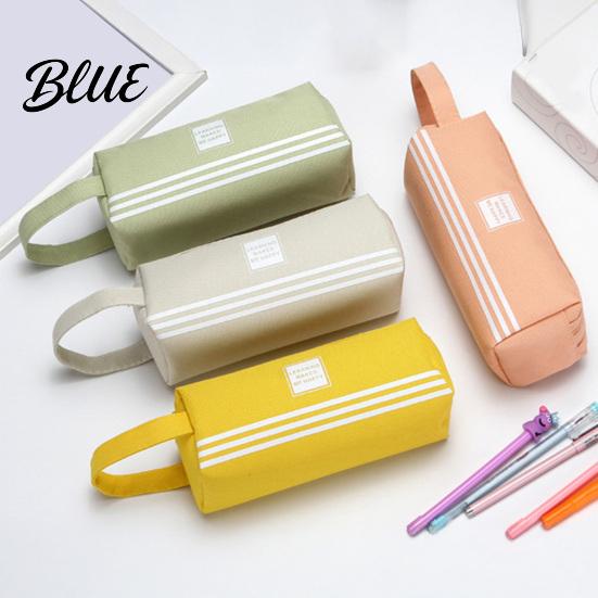 Large Capacity Pencil Case Oxford with Handle Double Layer Pen Pouch