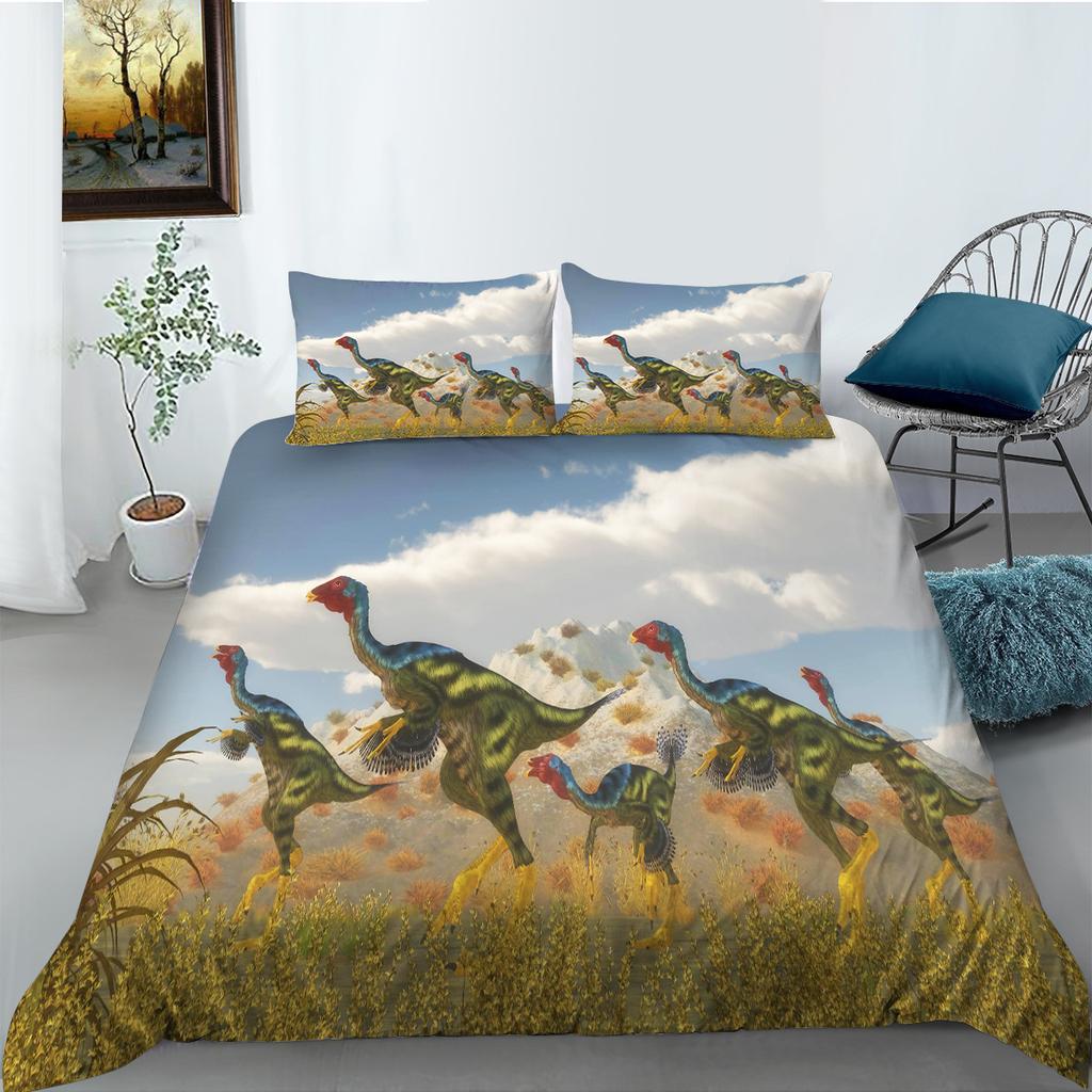 Dinosaur Series Polyester Bedding Two-Piece Set Digital Printing