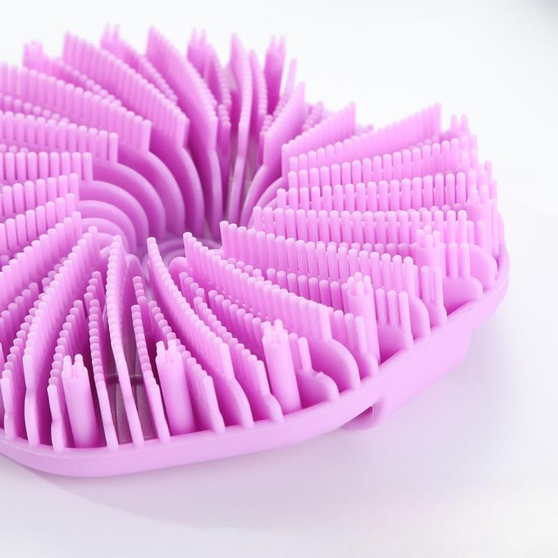 Soft Silicone Exfoliating Brush Cleanser Manual Body Cleansing Scrubber Shower Gentle Massage Bath Brush Bathroom Accessorie