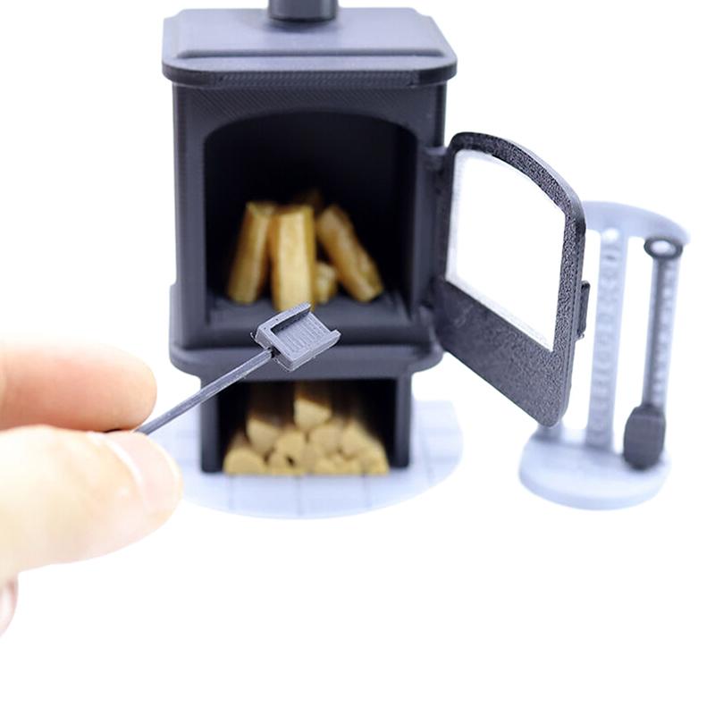 1/12 Miniaturowy Model Kominka Pieca Kominowego do Domku dla Lalek Dekoracja Salonu Domku dla Lalek Akcesoria Meblowe