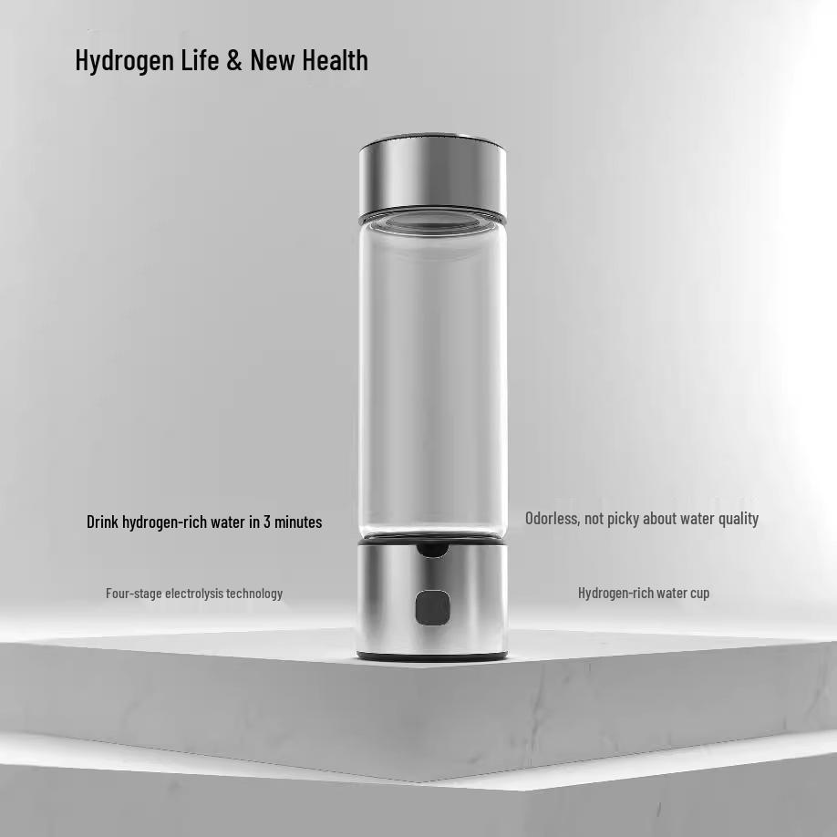 Fifth-Gen Hydrogen-Rich Water Cup: Two-in-One Electrolytic Hydrogen Generator and Hot-Selling Bottle.