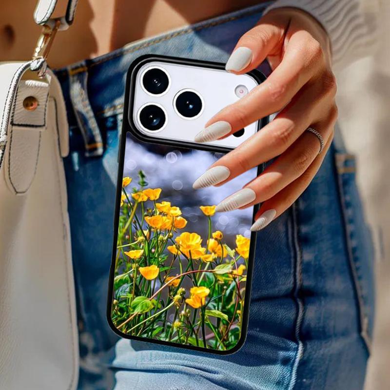 Flowers 1 Buttercups Phone Case For iPhone 17 Air 14 15 13 12 Max Cover For Apple 14 15 16 16e 11 Pro Max Plus Coque