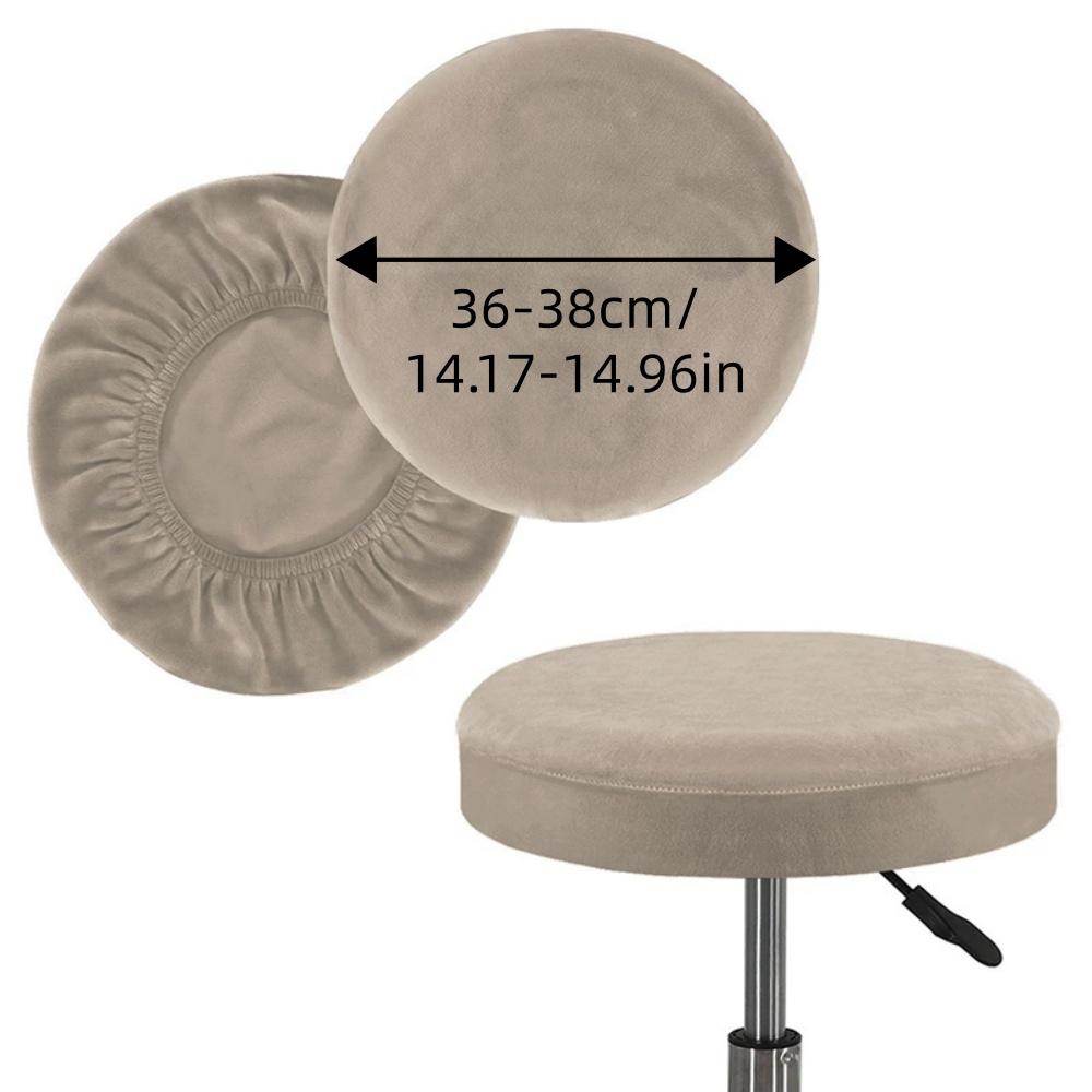 1PC Elastic Velvet Stool Cover Bar Round Swivel Chair Cover Anti-dirty Universal Stool Cover Coffee Shop Stool Cover