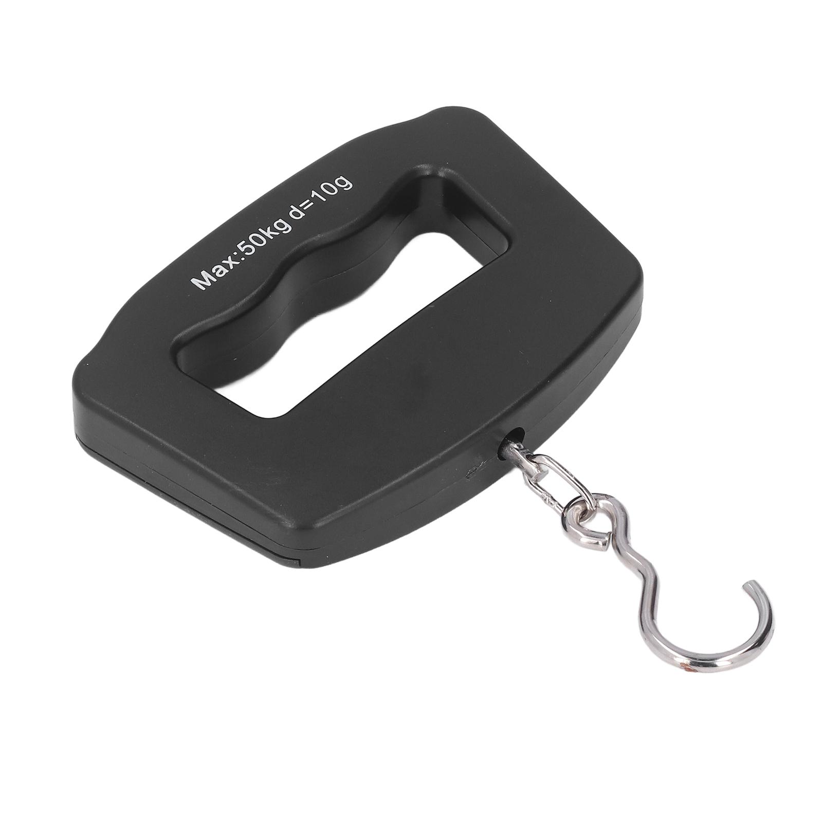 

Digital Hanging Scales 50kg with Hook LCD Display Unit Conversion Electronic Hook Scale for Shopping Fishing Household