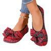 Women's Fashion 36-43 Large Size Women's Shoes New Round Head Flat Bottom Bow Light Mouth One Pedal Casual Shoes