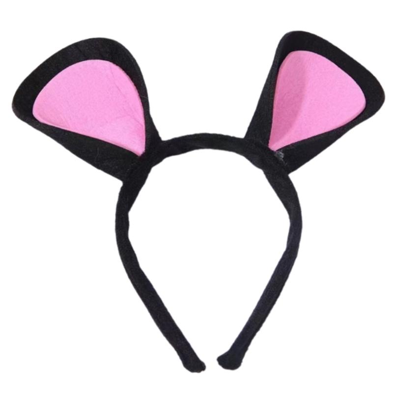 Adorkable Mouse Makeup Headpiece for Proms Birthday Hairbands Fun Headwear Kids Hair Headwear for Children