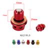M12*1.5 CNC Motorcarter Magnetische Oliedrainbout Schroef Vervangt Voor Honda CB250 CB350F CB400F CB550F CB650 CB750 VF750