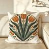 Art NNordic SStyle Geometric Tulip Cushion Cover Pillow Case Antidustmite Pillowcase Silky Short Plush Sofa Cushion Cover hot