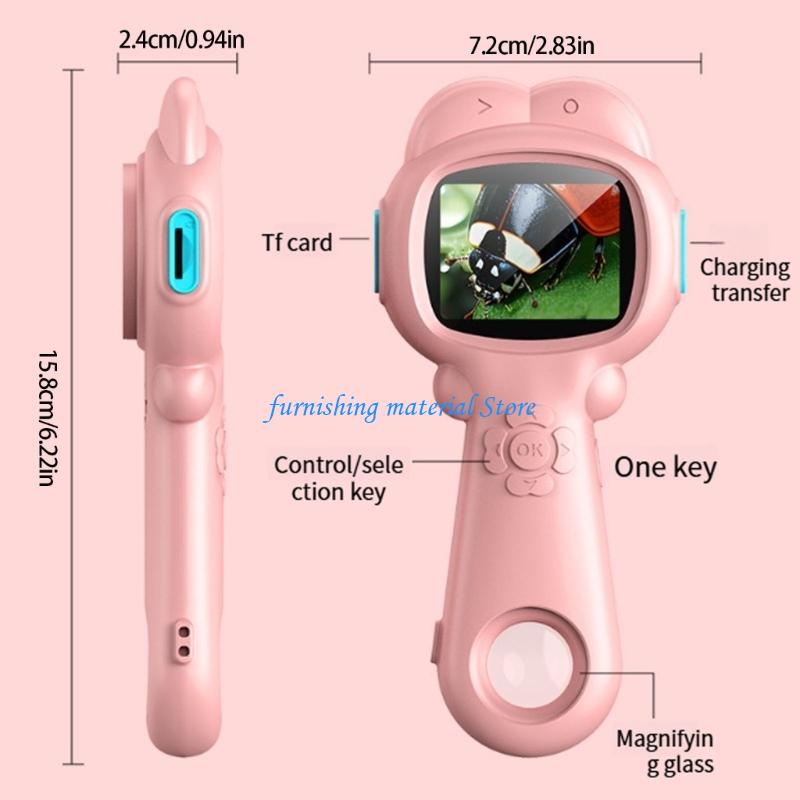 Y5GD Educational Handheld Microscope Camera USB Rechargeable for Kids Learning Gift